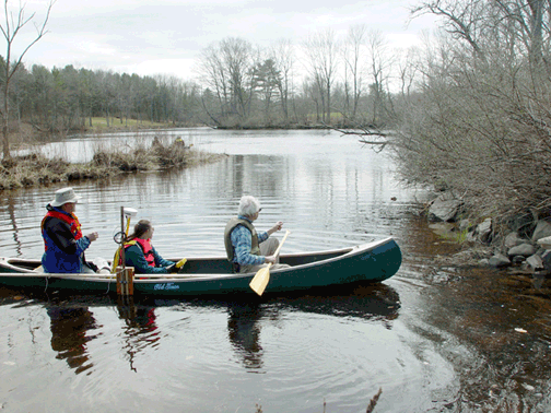 Salmon Falls River at mouth of Great Works